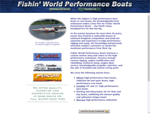 Tablet Screenshot of fishinworldperformanceboats.com